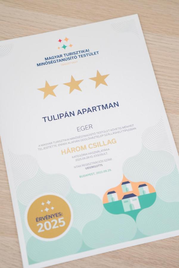 Tulipan Apartman Eger Bagian luar foto